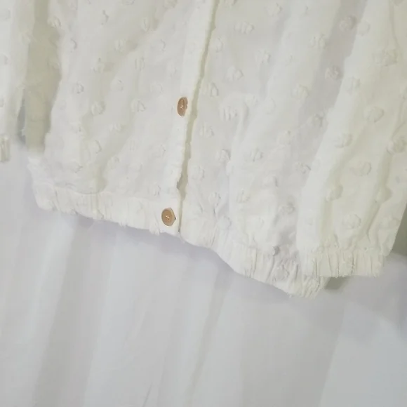 Produce Company - Off-White Textured Button Up Jacket - Picture 3 of 12